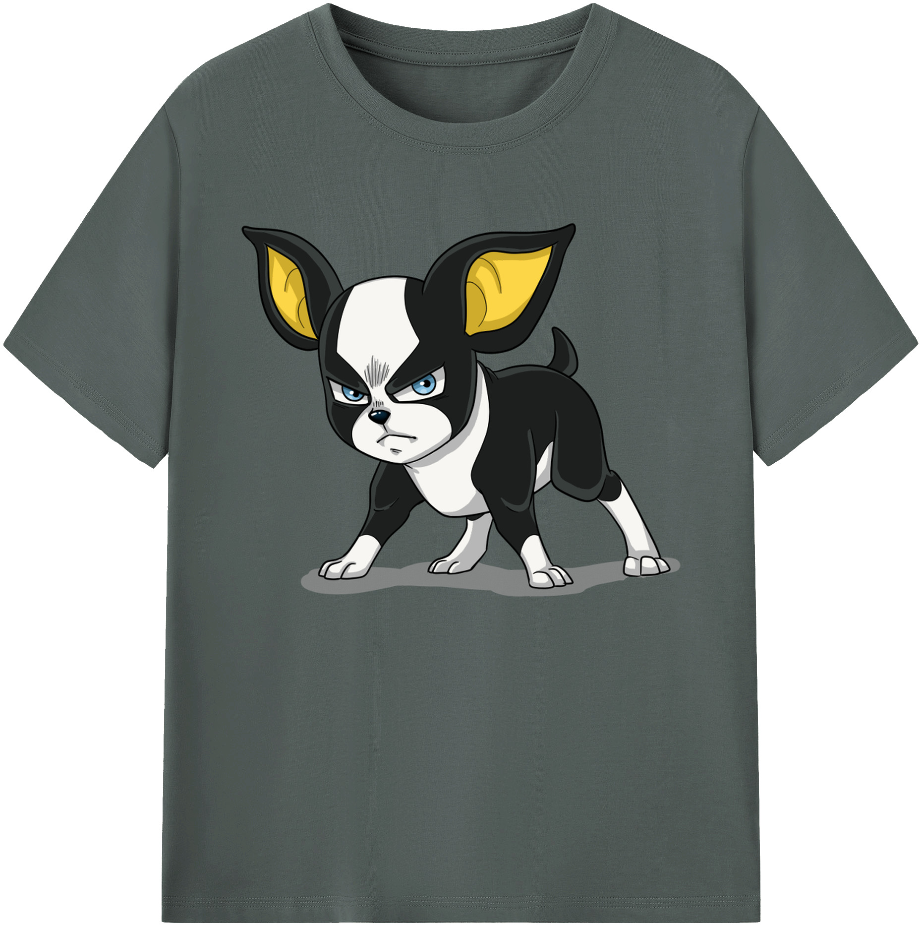 （画像用） ジョジョの奇妙な冒険 イギー JoJo's Bizarre Adventure Iggy 綿100％ メンズ半袖Tシャツ｜肌触りやわらか＆通気性